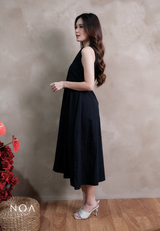MIKA Cotton Sleeveless Flare Maxi Dress
