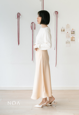 RITSUKA Satin Midi Skirt