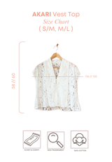 Pre-Order NOA X DHATU AKARI Lace Vest Top (Delivery 1 march)