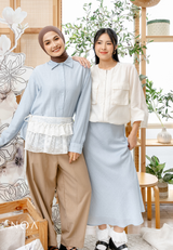 NOA X KUSUMANGGI - ARUMI Sheer Look Oversized Long Sleeve Shirt