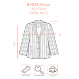 NOA STUDIO - RYOTA Stripes Linen Blazer - Cream