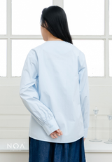 NOA X KUSUMANGGI - KEIKA Embroidery Pocket Long Sleeve Shirt