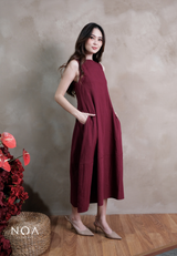 MIKA Cotton Sleeveless Flare Maxi Dress