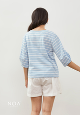 HOSHI Basic Stripes T-Shirt - Blue