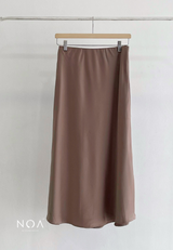 RITSUKA Satin Midi Skirt