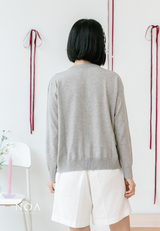 YORIKA Pearl Button Knitted Cardigan