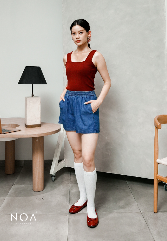 JINZU Denim Relax Short Pants