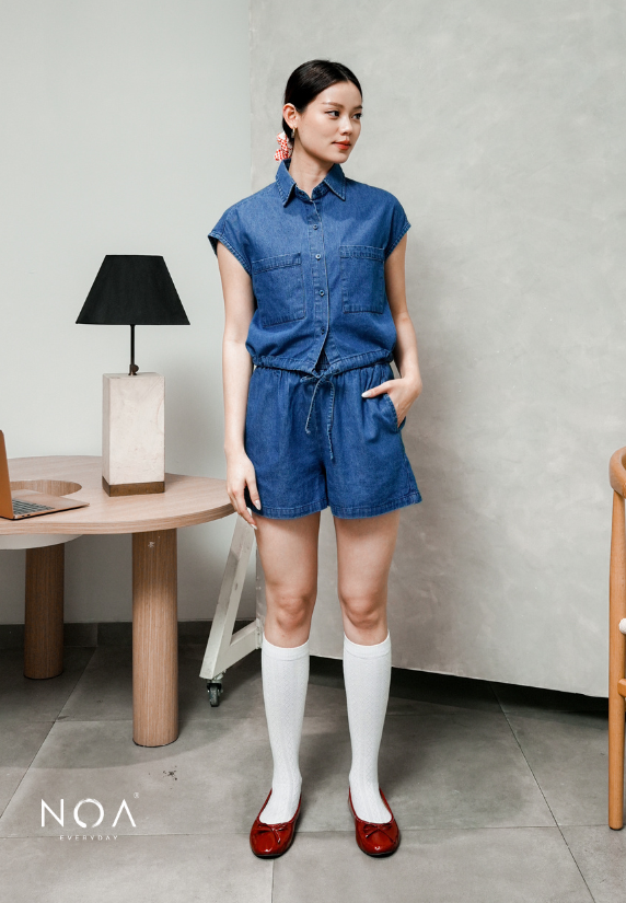 JINZU Denim Relax Short Pants