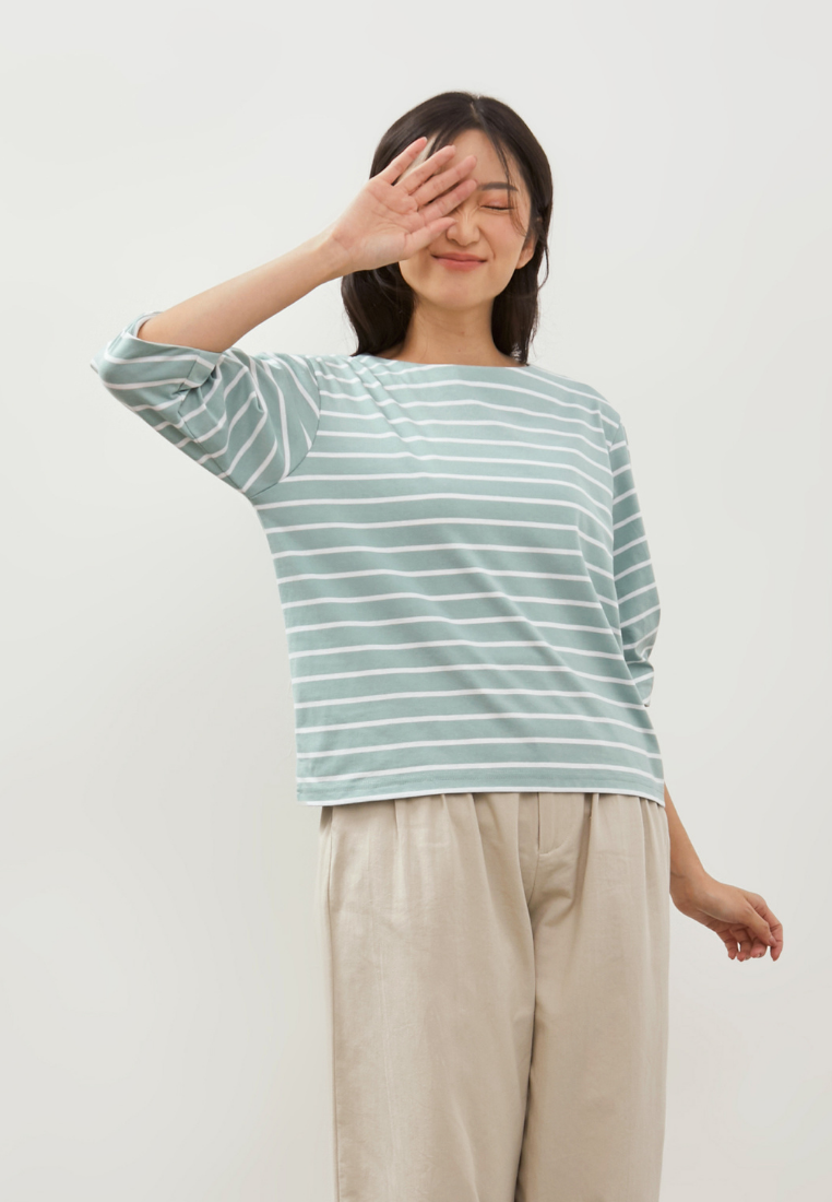 HOSHI Basic Stripes T-Shirt - Mint