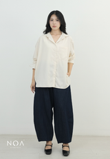 RIZUKA Back Drawstring Long Sleeve Shirt