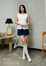 JINZU Denim Relax Short Pants