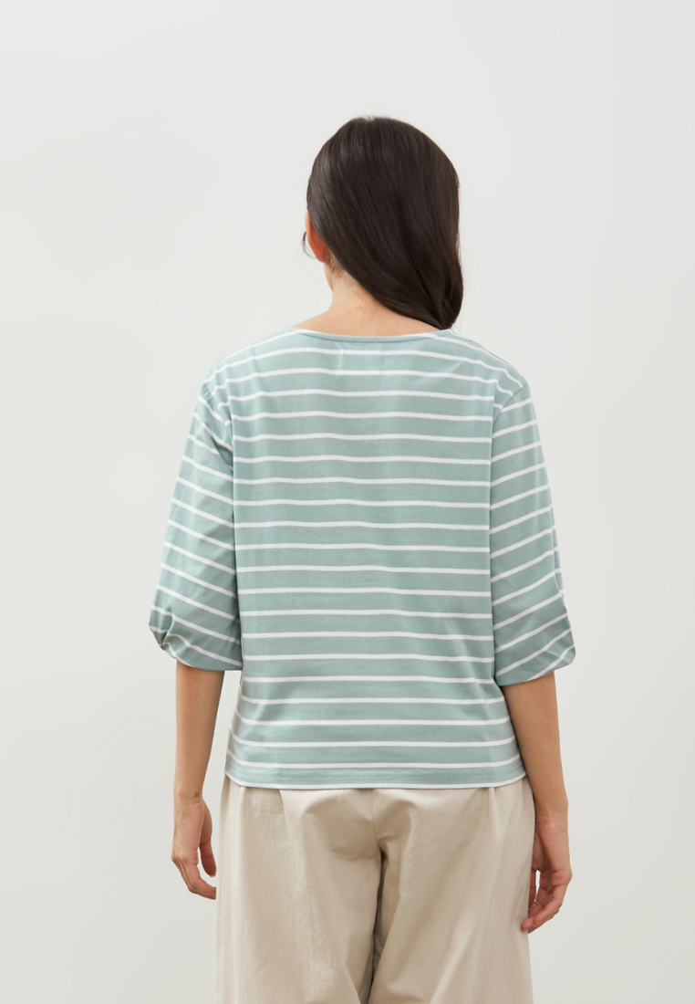 HOSHI Basic Stripes T-Shirt - Mint