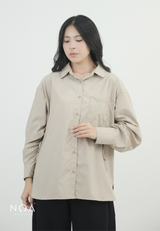 RIZUKA Back Drawstring Long Sleeve Shirt