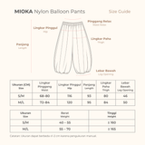 MIOKA Nylon Balloon Pants
