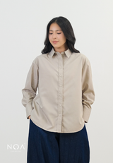 YURIE Cotton Ironless Long Sleeve Shirt