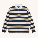 KASHI Striped Rugby Long Sleeve T-Shirt