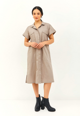 MIYAKO Shirt Dress - Cream