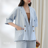 SORENA Linen Look Oversized Blazer