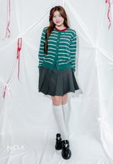 UME Basic Stripes Knitted Cardigan