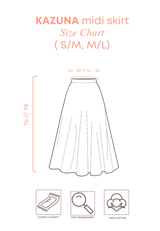 KAZUNA Midi Skirt - White