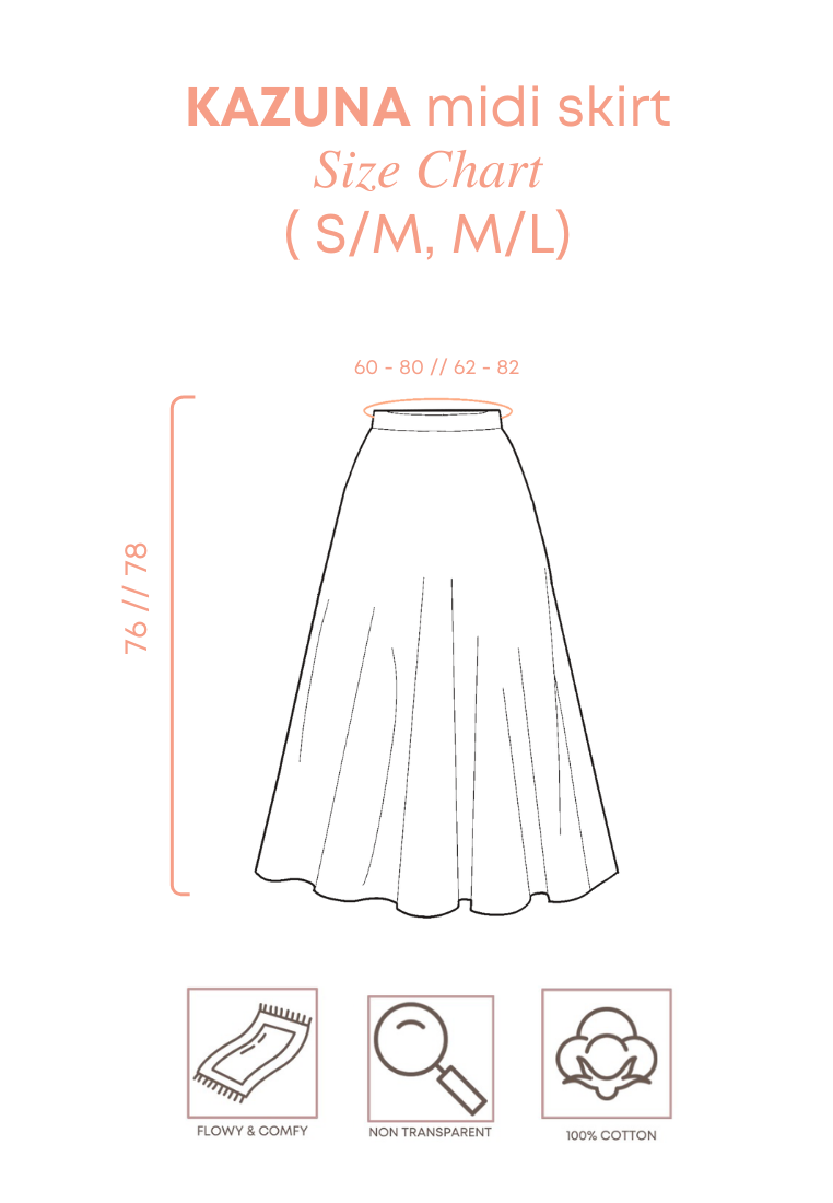 KAZUNA Midi Skirt - Cream