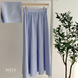NOAeveryday | MIZU Nylon Maxi Skirt | Bawahan Wanita | Rok Panjang Saku Wanita Bahan Nylon
