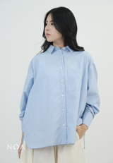 RIZUKA Back Drawstring Long Sleeve Shirt