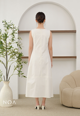MIKA Cotton Sleeveless Flare Maxi Dress