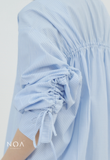 RIZUKA Back Drawstring Long Sleeve Shirt