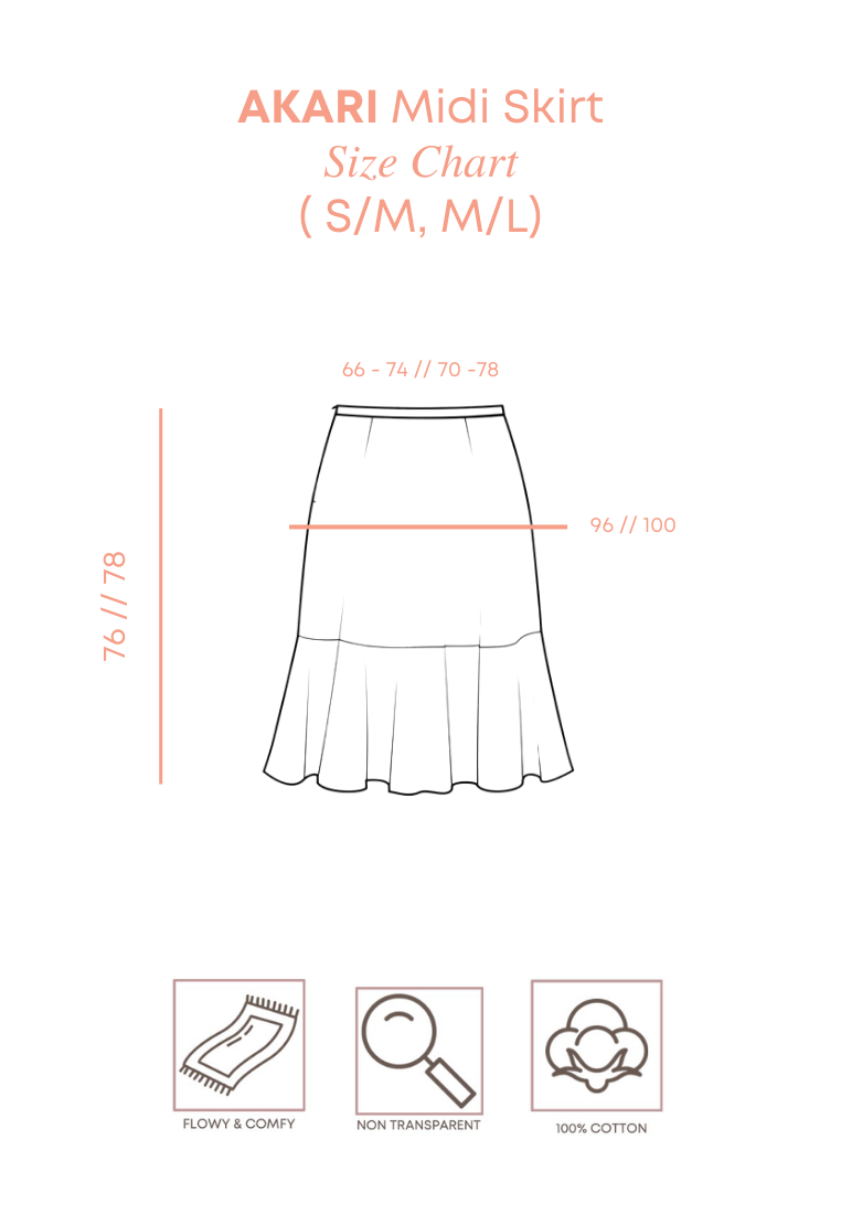 Pre-Order NOA X DHATU AKARI Lace Midi Skirt with Inner (Delivery 1 march)