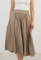 MIZUKA Nylon Midi Skirt