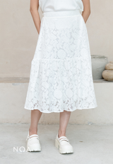 Pre-Order NOA X DHATU AKARI Lace Midi Skirt with Inner (Delivery 1 march)