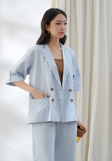 SORENA Linen Look Oversized Blazer