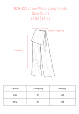 ICHIKA Linen Wrap Long Pants