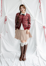 UME Basic Stripes Knitted Cardigan