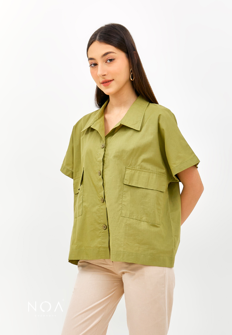 NORI Boxy Shirt - Green