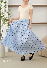 MIZU Nylon Maxi Skirt