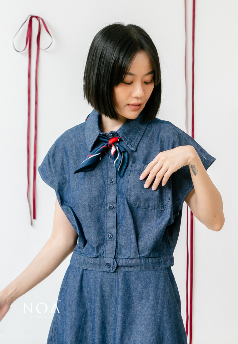 JINZU Denim Boxy Shirt