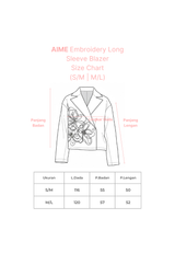 NOA X KUSUMANGGI - AIME Embroidery Long Sleeve Blazer