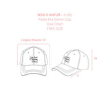 NOA X ANFUR - In My Padel Era Denim Cap I Topi Wanita I Topi Baseball Denim In My Padel Era