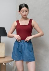 JINZU Denim Relax Short Pants