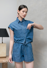 JINZU Denim Relax Short Pants