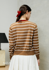UME Basic Stripes Knitted Cardigan