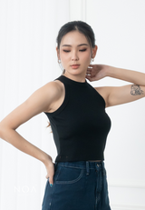 YORI Rib Backfit Tanktop - Black