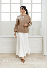 NOA X KUSUMANGGI - SUZIKA Sheer Look Maxi Skirt with Inner