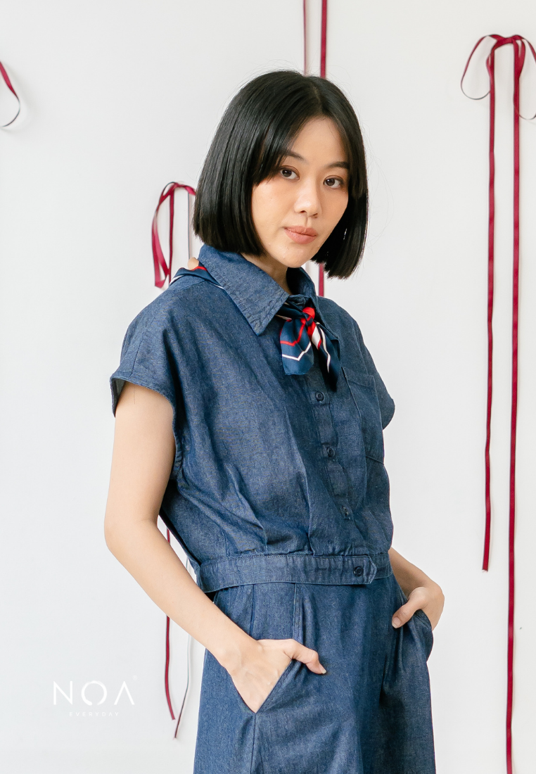 JINZU Denim Boxy Shirt