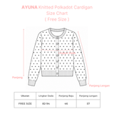 AYUNA Knitted Dots LS Cardigan