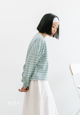 ETSU Striped Boxy Longsleeve T-Shirt