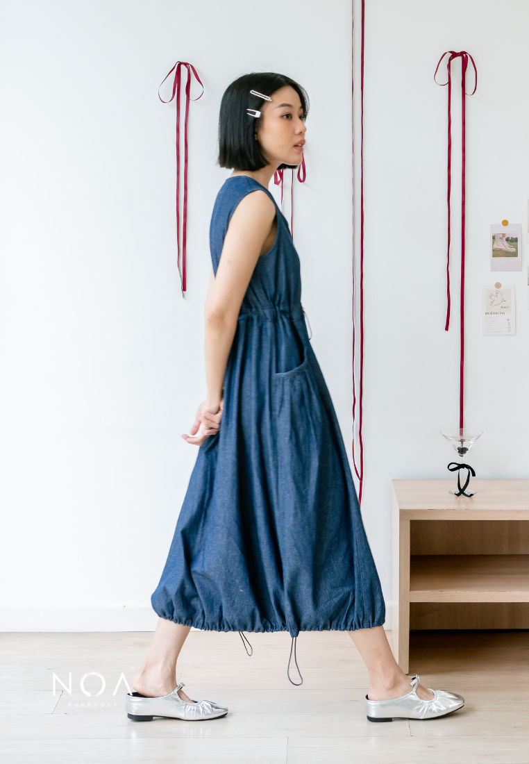 JINZU Denim Balloon Dress