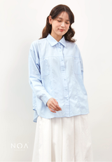 RIYE Long Sleeve Basic Shirt - Baby Blue